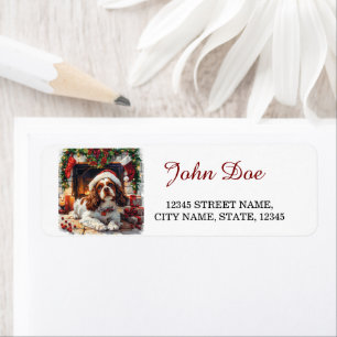 Cavalier King Charles Christmas Return Address