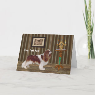 Cavalier King Charles Dog Art Photo Card