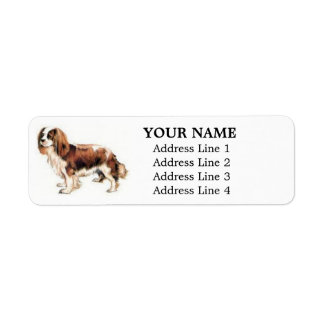 Cavalier King Charles Étiquettes de adresse espagn