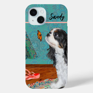 Cavalier King Charles, étui de téléphone de trois