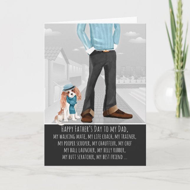 Cavalier King Charles from the Dog Father's Day Card (Front)