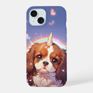 Cavalier King Charles Licorne Pastel Ciel Arc-en-c
