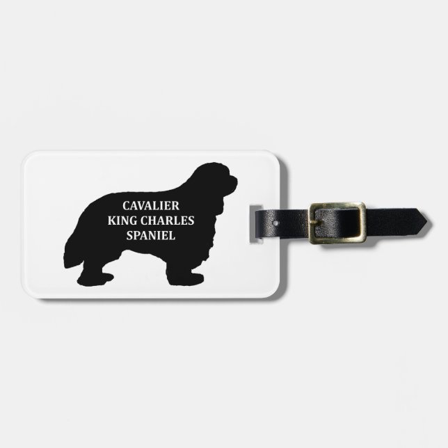 Cavalier King Charles name silo Luggage Tag (Front Horizontal)