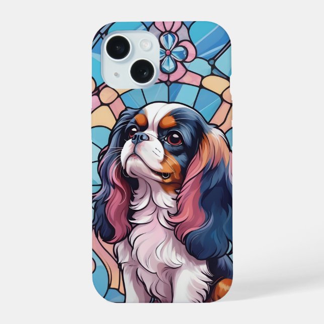 Cavalier King Charles Pastel Couleurs Vitrail (Verso)