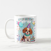 Cavalier King Charles Pastel It's my Birthday