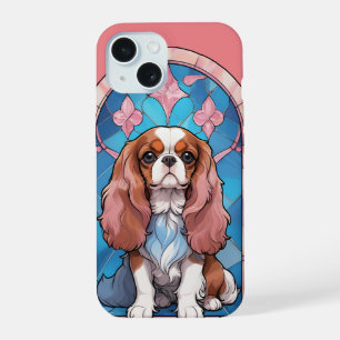 Cavalier King Charles Pastel Vitrail rose