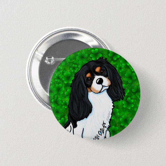 Cavalier King Charles Spaniel 2 Inch Round Button (Front & Back)