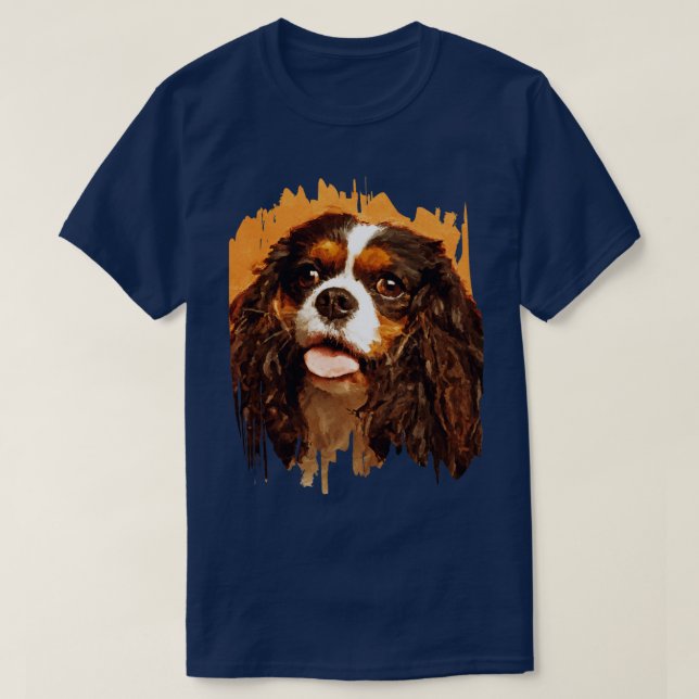 Cavalier King Charles Spaniel 4  T-Shirt (Design Front)
