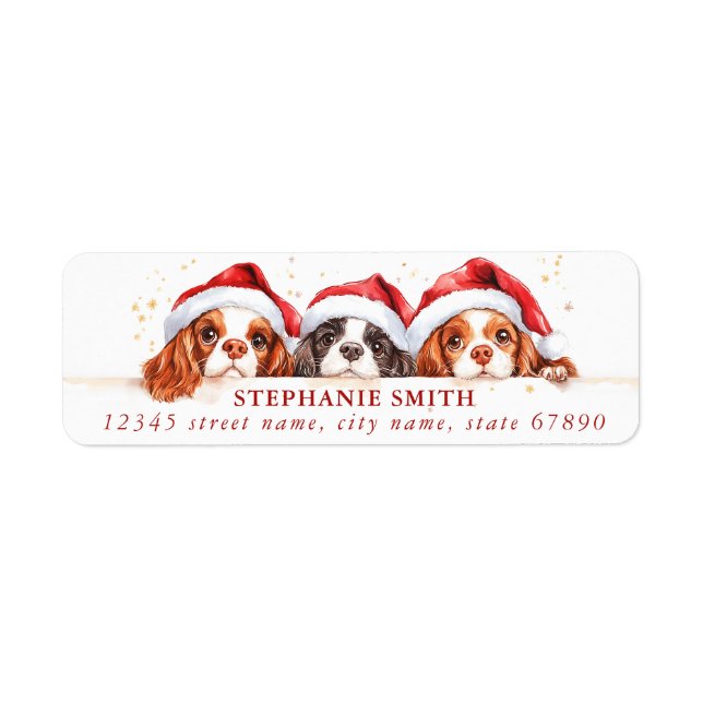 Cavalier King Charles Spaniel Address Labels (Front)