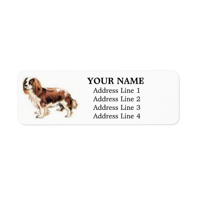 Cavalier King Charles Spaniel Address Labels (Front)