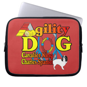 Cavalier King Charles Spaniel Agility Laptop Sleeve
