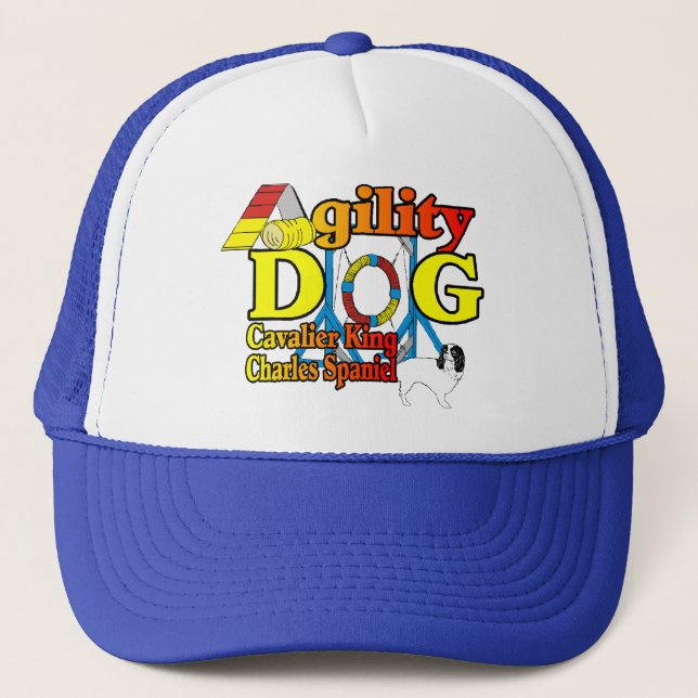 Cavalier_King_Charles_Spaniel_Agility Trucker Hat (Front)