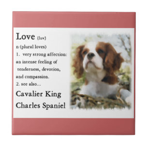 Cavalier King Charles Spaniel Art Love Is Tile