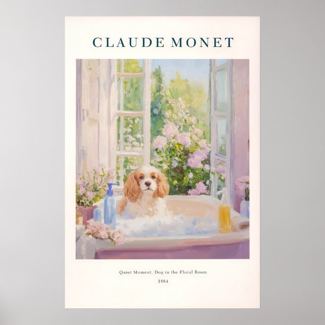 Cavalier King Charles Spaniel Art Print French (Front)