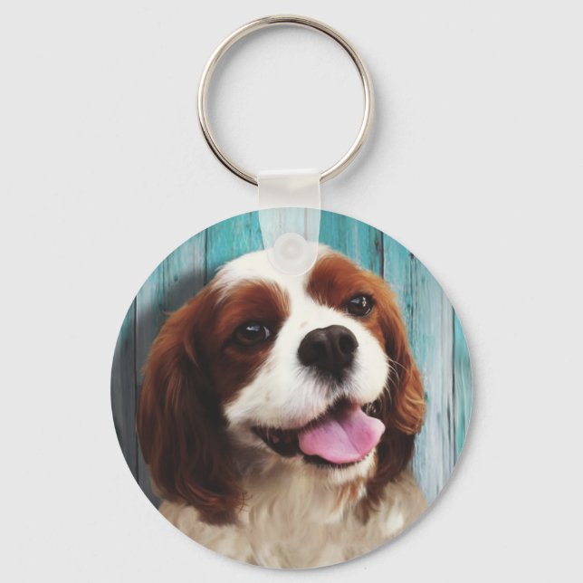 Cavalier King Charles Spaniel - Baxter Keychain (Front)