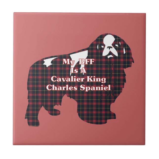 Cavalier King Charles Spaniel BFF Tile (Front)