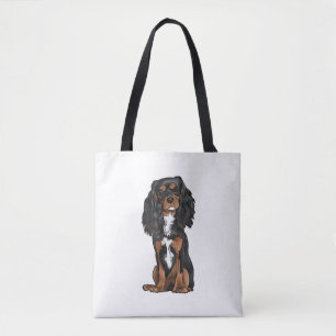 Cavalier King Charles Spaniel - Black and Tan Tote Bag