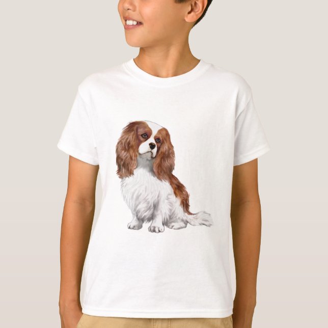 Cavalier King Charles Spaniel (Blenheim A) T-Shirt (Front)