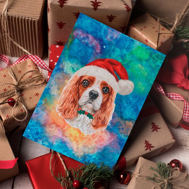 Cavalier King Charles Spaniel Breed Dog Christmas Holiday Postcard (Creator Uploaded)