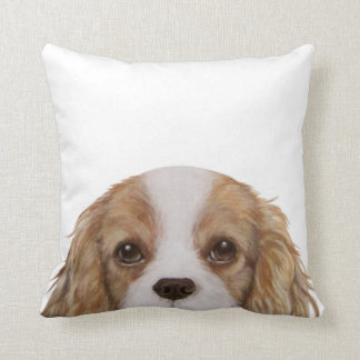 Cavalier King Charles Spaniel by miart Throw Pillow