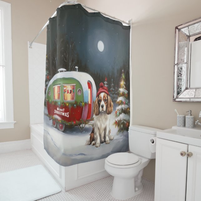 Cavalier King Charles Spaniel Caravan Christmas  (In Situ)