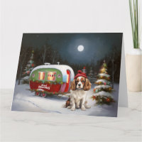 Cavalier King Charles Spaniel Caravan Christmas 