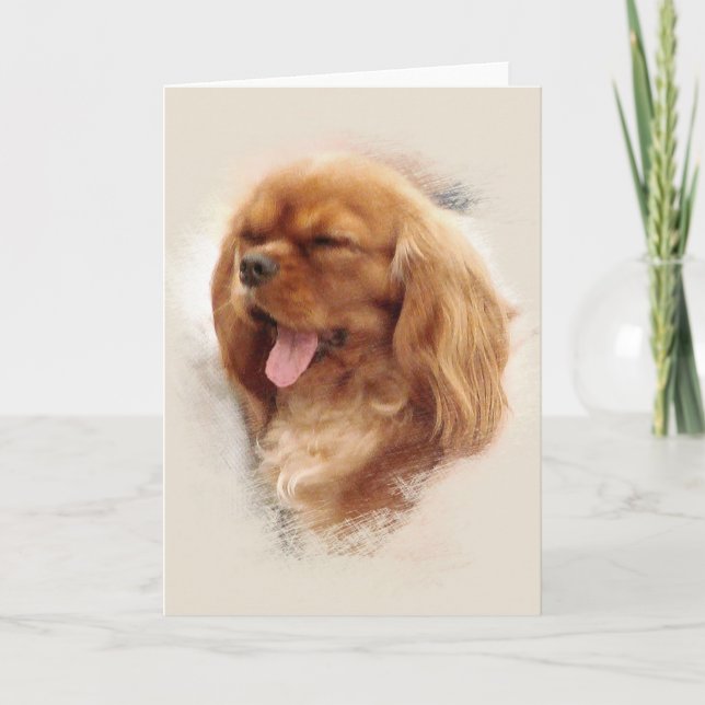 Cavalier King Charles Spaniel Card (Front)