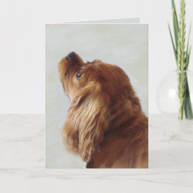 Cavalier King Charles Spaniel Card (Front)