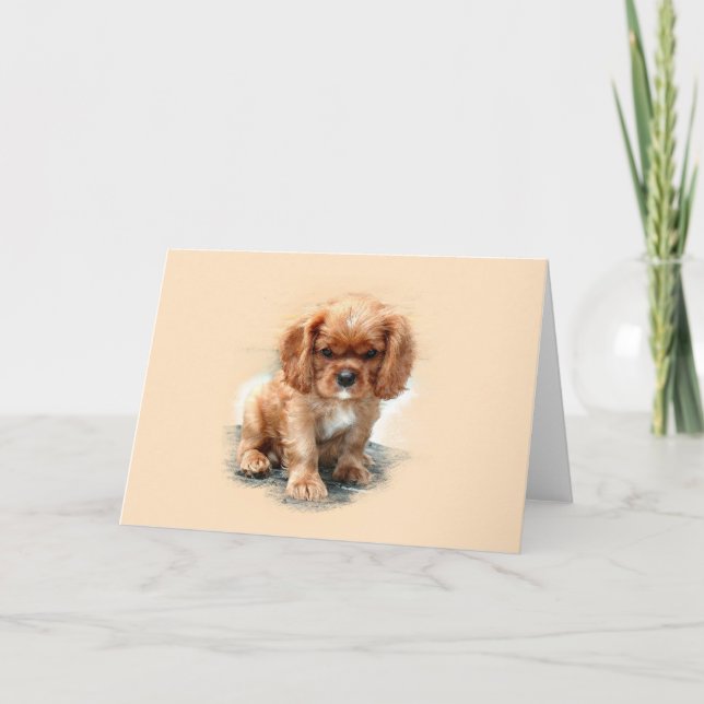 Cavalier King Charles Spaniel Card (Front)