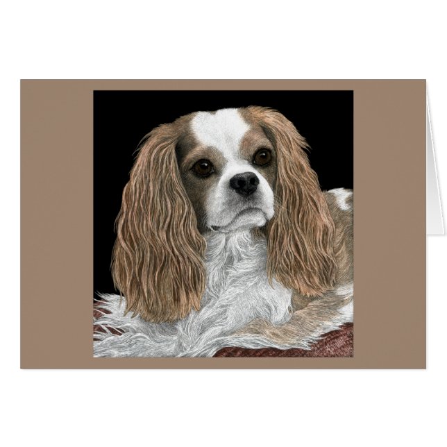 Cavalier King Charles Spaniel Card - Bella (Front Horizontal)