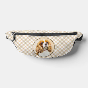 Cavalier King Charles Spaniel Cav Dog Art Painting Fanny Pack