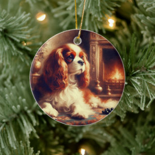 Cavalier King Charles Spaniel Ceramic Ornament