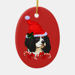 Cavalier King Charles Spaniel Christmas Ceramic Ornament