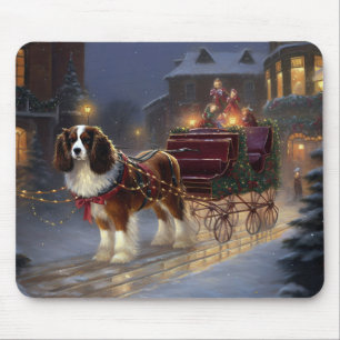 Cavalier King Charles Spaniel Christmas Festive  Mouse Pad