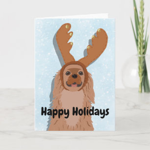 Cavalier King Charles Spaniel Christmas Holiday Card