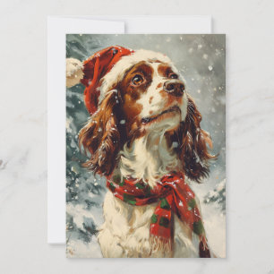 Cavalier King Charles Spaniel Christmas  Holiday Card
