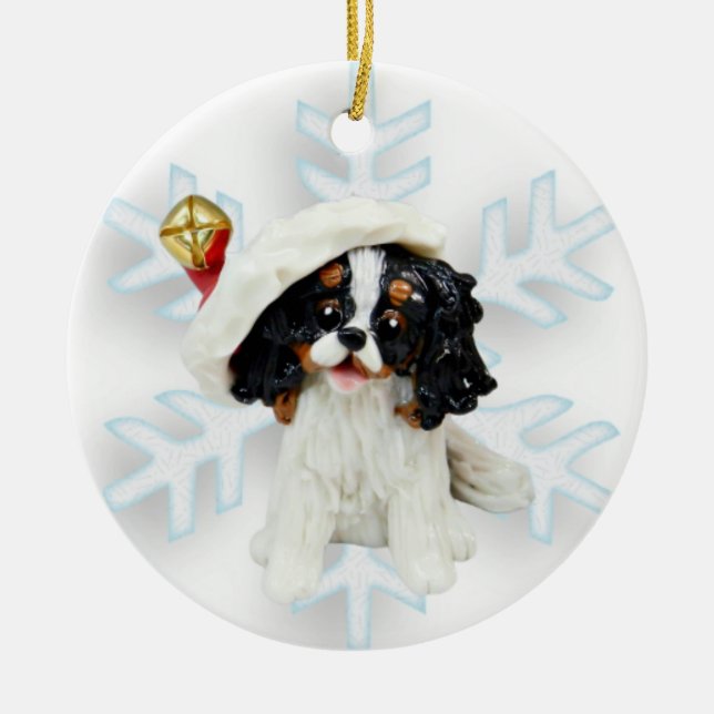 Cavalier King Charles Spaniel Christmas ornament (Front)