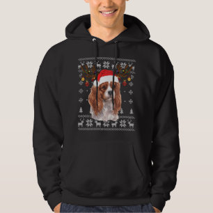Cavalier King Charles Spaniel Christmas Reindeer P Hoodie