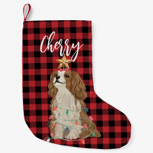 Cavalier King Charles Spaniel Christmas Stocking (Front)
