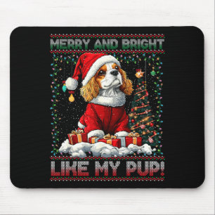 Cavalier King Charles Spaniel Christmas Tree Decor Mouse Pad