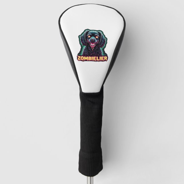 Cavalier King Charles Spaniel CKCS Zombie Dog Hall Golf Head Cover (Front)
