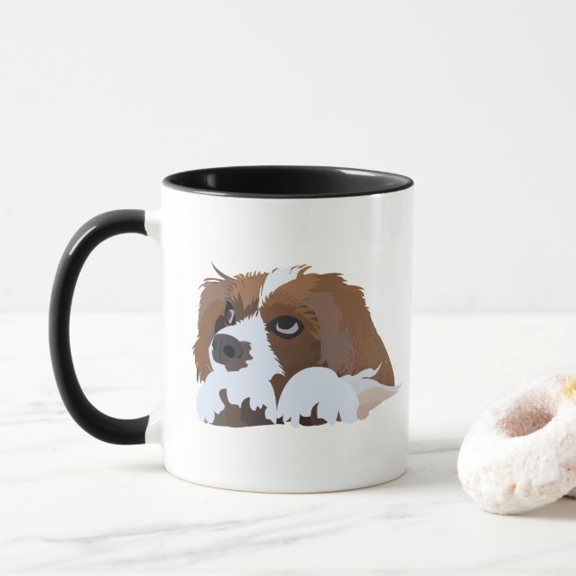 Cavalier King Charles Spaniel Coffee Mug (With Donut)