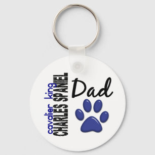 Cavalier King Charles Spaniel Dad 2 Keychain
