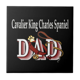 Cavalier King Charles Spaniel Dad Tile