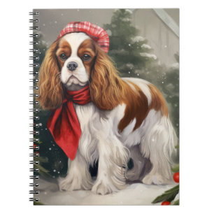 Cavalier King Charles Spaniel Dog Christmas Notebook