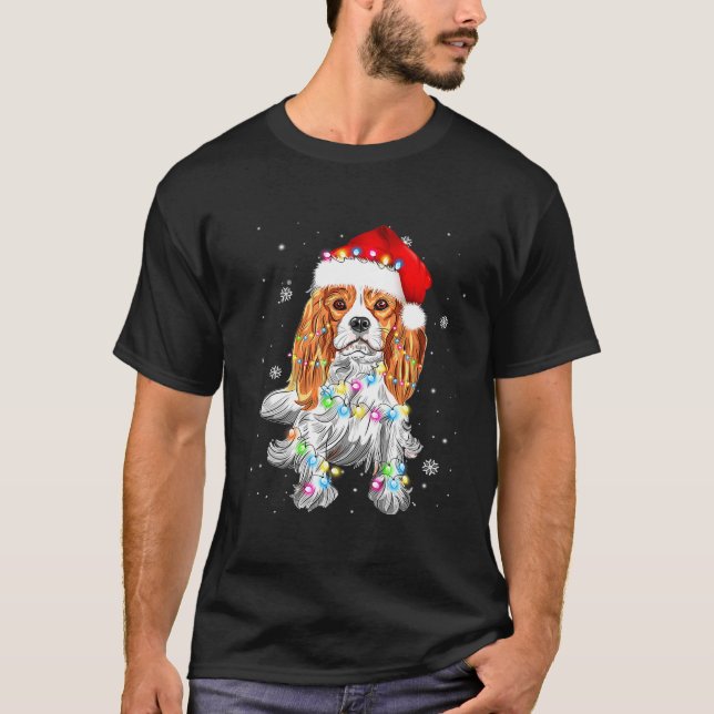 Cavalier King Charles Spaniel Dog Funny Christmas  T-Shirt (Front)