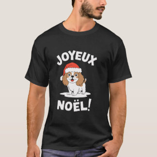 Cavalier King Charles Spaniel Dog Joyeux No l Chri T-Shirt