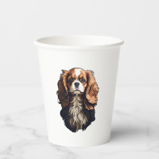 Cavalier King Charles spaniel dog Paper Cups