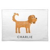 Cavalier King Charles Spaniel Dog Personalized Placemat (Front)