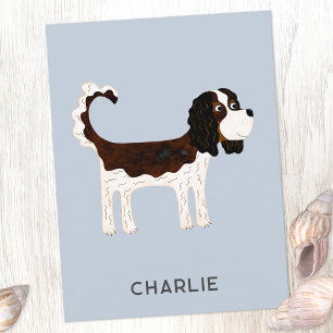 Cavalier King Charles Spaniel Dog Personalized Postcard